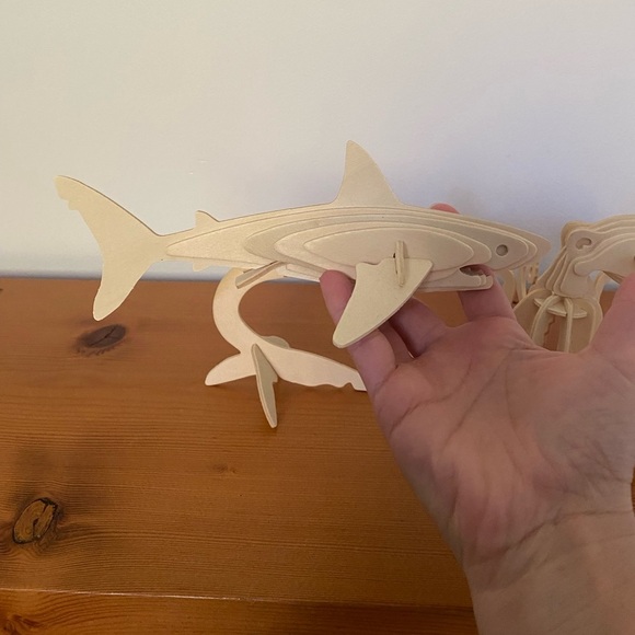 2 x wood decor Underwater Creatures - Picture 5 of 6